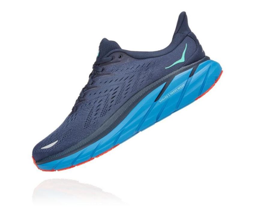 HOKA ONE ONE Clifton 8 for Men Outer Space / Vallarta Blue