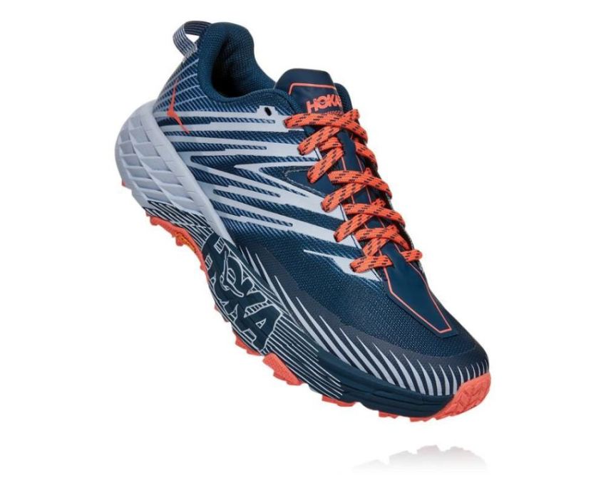 HOKA ONE ONE Speedgoat 4 for Women Majolica Blue / Heather - Click Image to Close