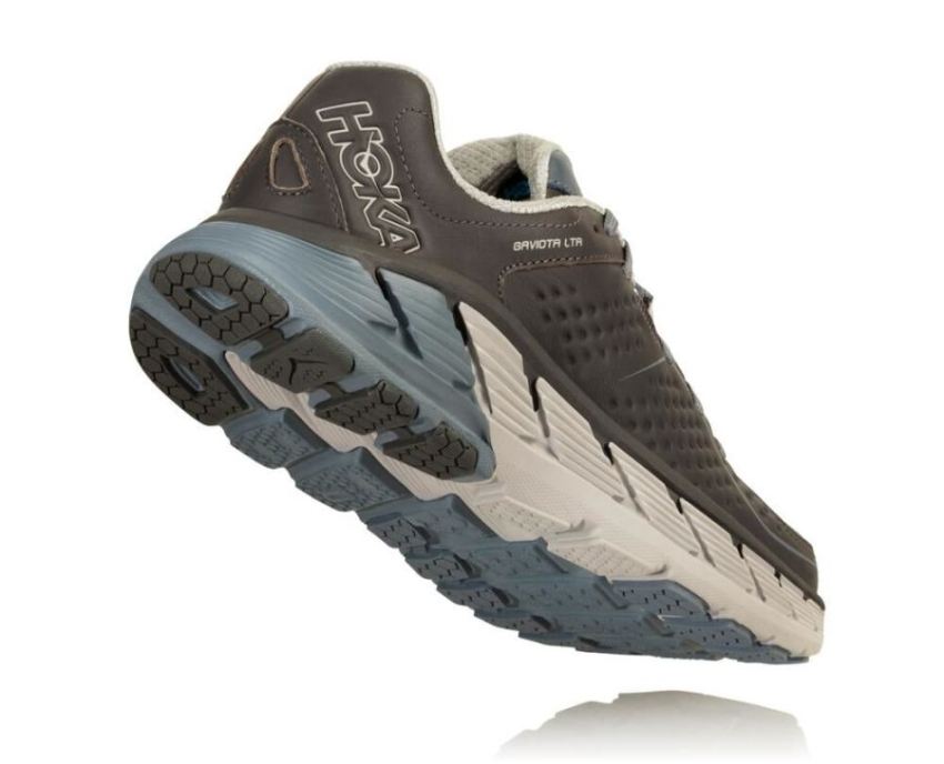 Men's Gaviota Leather Trail Running Shoe Charcoal / Tradewinds