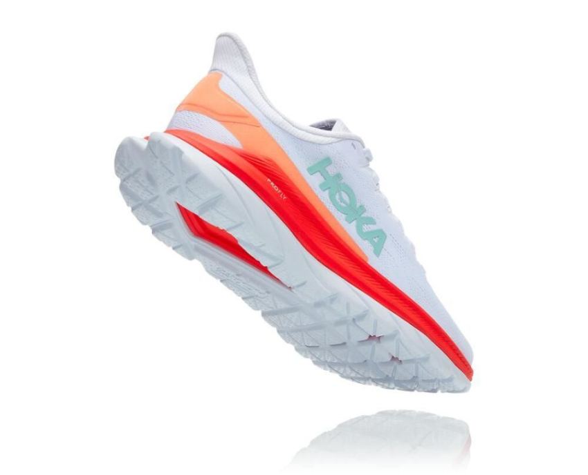 Mach 4 Running Shoe White / Fiesta