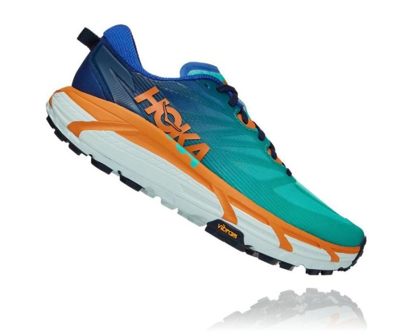 HOKA ONE ONE Mafate Speed 3 for Men Dazzling Blue / Desert Sun