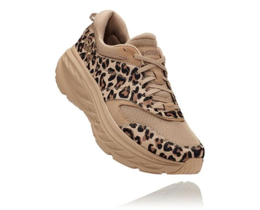 HOKA ONE ONE Hoka X Eg Bondi L Sand Leopard Print - Click Image to Close