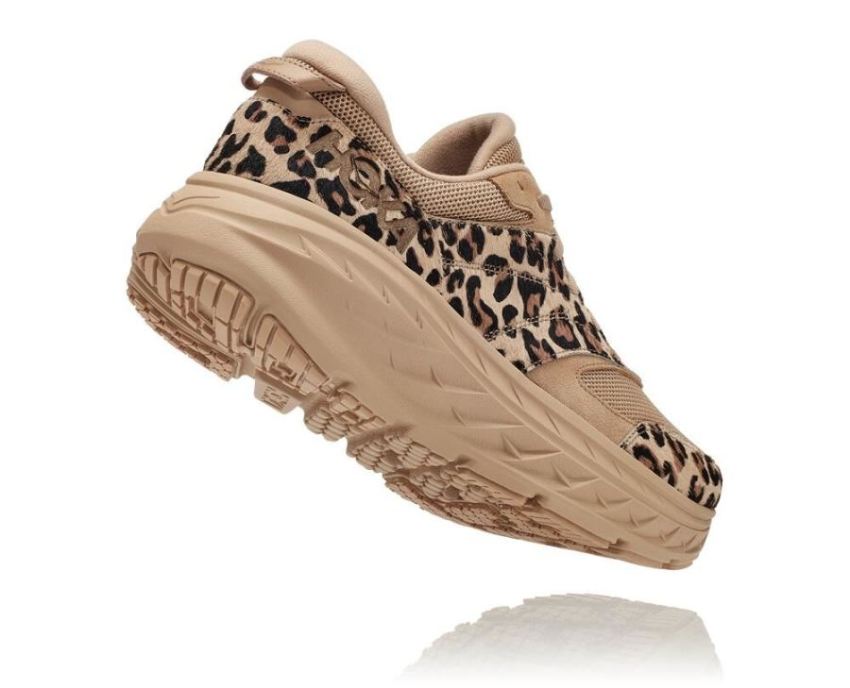 HOKA ONE ONE Hoka X Eg Bondi L Sand Leopard Print