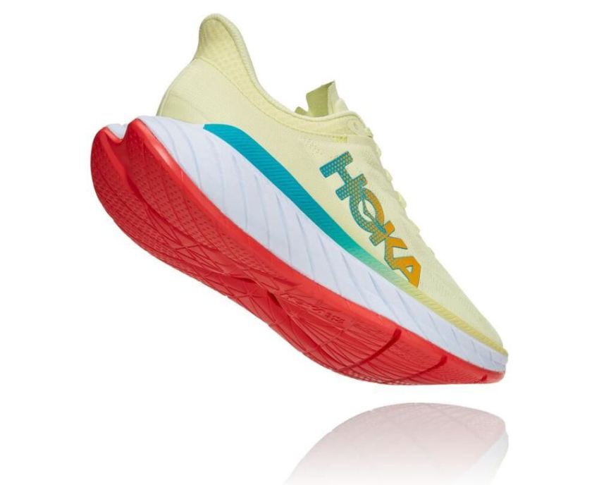 HOKA ONE ONE Carbon X 2 for Men Luminary Green / Hot Coral