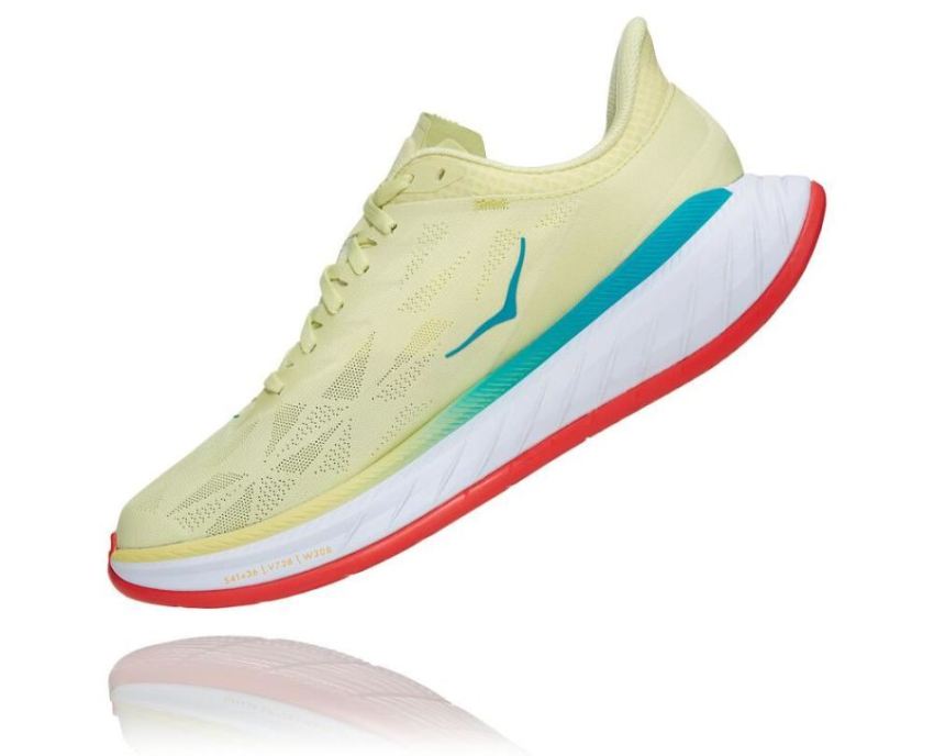 HOKA ONE ONE Carbon X 2 for Men Luminary Green / Hot Coral