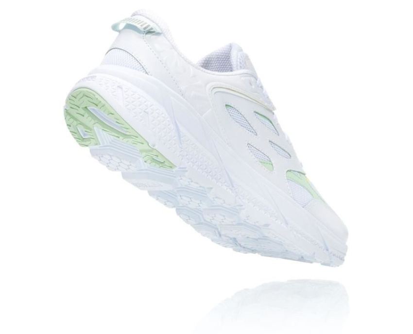 Clifton L All Gender Casual Wear Training Shoe White / Green Ash