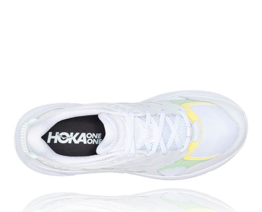 Clifton L All Gender Casual Wear Training Shoe White / Green Ash