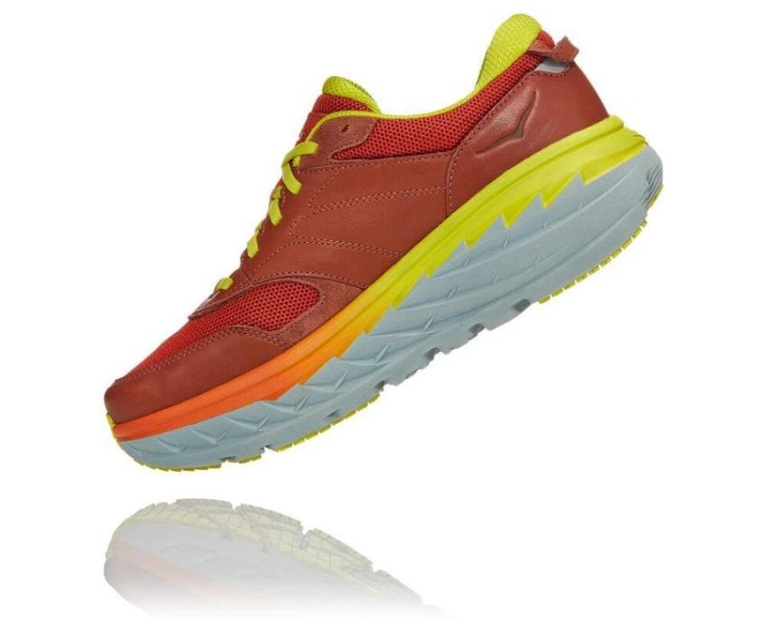 All Gender Bondi Leather Road Running Shoe Auburn / Chili