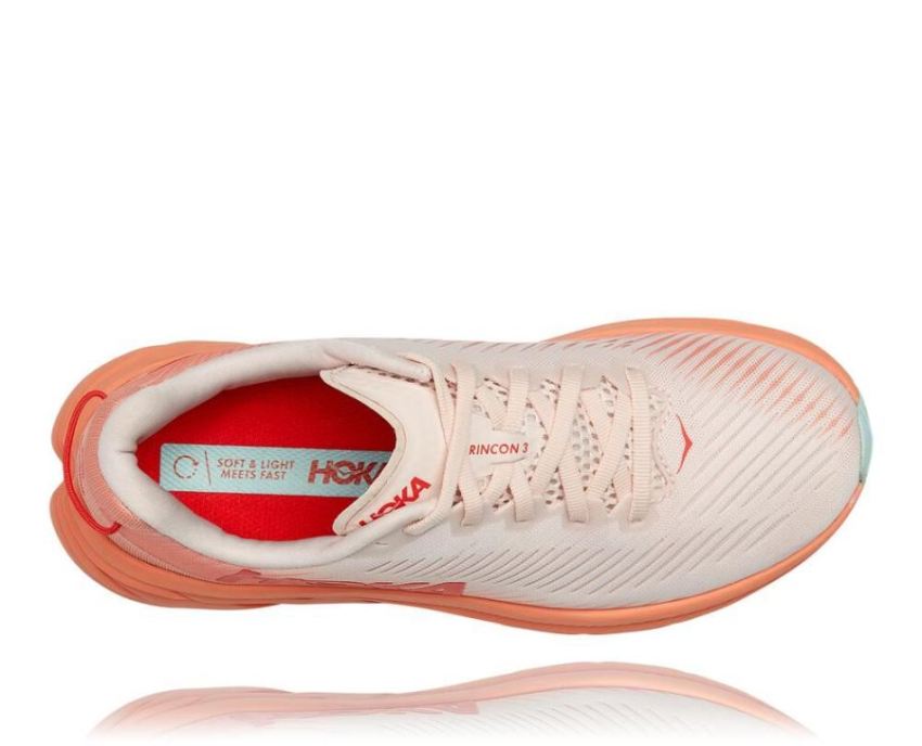 HOKA ONE ONE Rincon 3 for Women Silver Peony / Cantaloupe