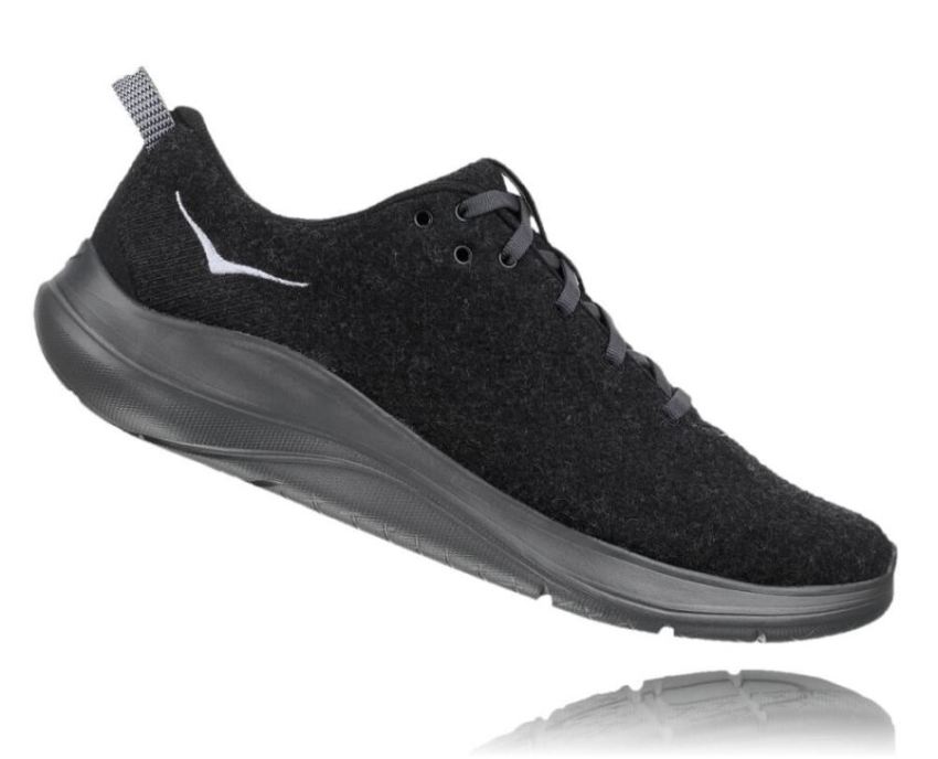 HOKA ONE ONE Hupana Flow Wool for Men Black / Dark Shadow