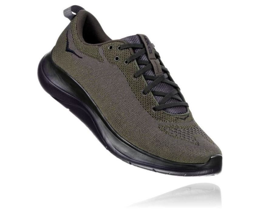 HOKA ONE ONE Hupana Flow for Men Forest Night / Rifle Green - Click Image to Close