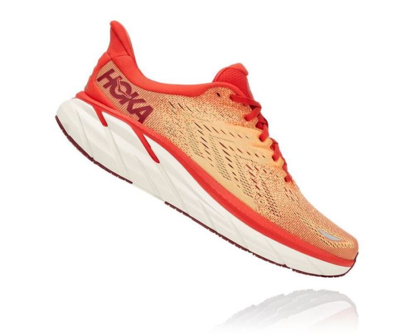 HOKA ONE ONE Clifton 8 for Men Fiesta / Blazing Orange