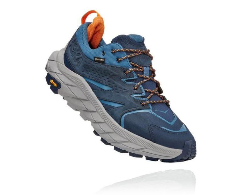 HOKA ONE ONE Anacapa Low GORE-TEX for Men Outer Space / Real Tea - Click Image to Close