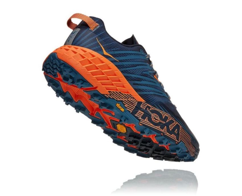 HOKA ONE ONE Speedgoat 4 for Men Real Teal / Persimmon Orange