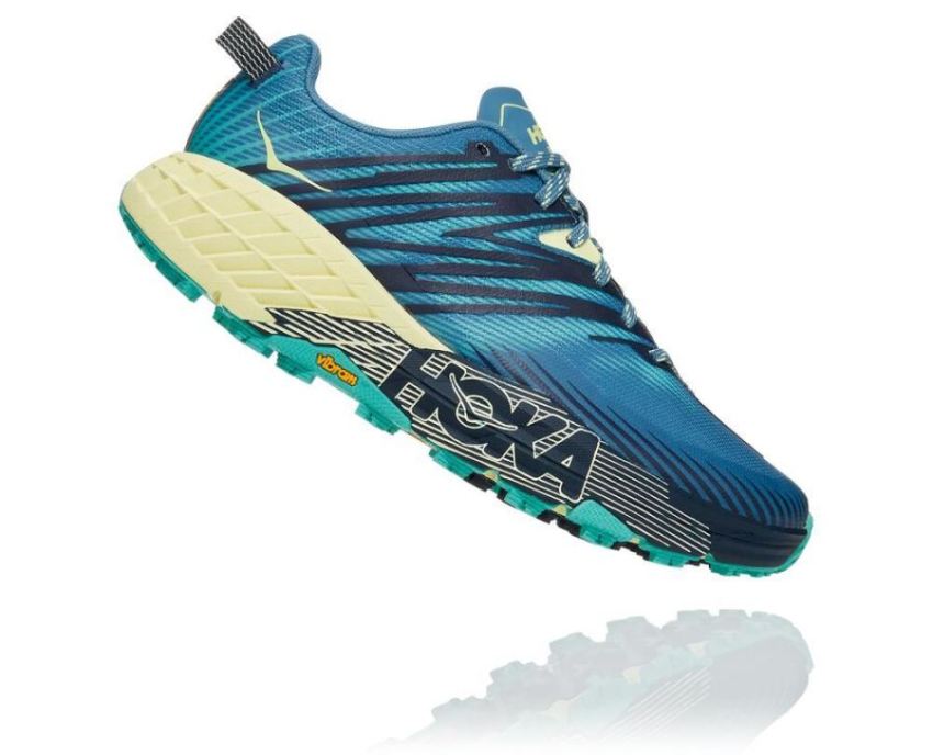 HOKA ONE ONE Speedgoat 4 for Women Provincial Blue / Luminary Gr