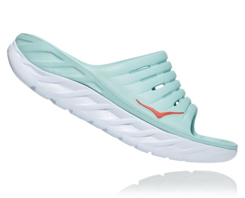 Women's ORA Recovery Slide 2 Eggshell Blue / White