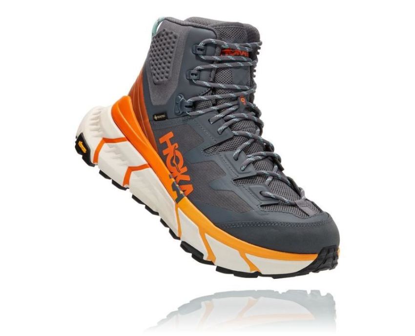 HOKA ONE ONE TenNine Hike GORE-TEX for Men Castlerock / Persimmo - Click Image to Close