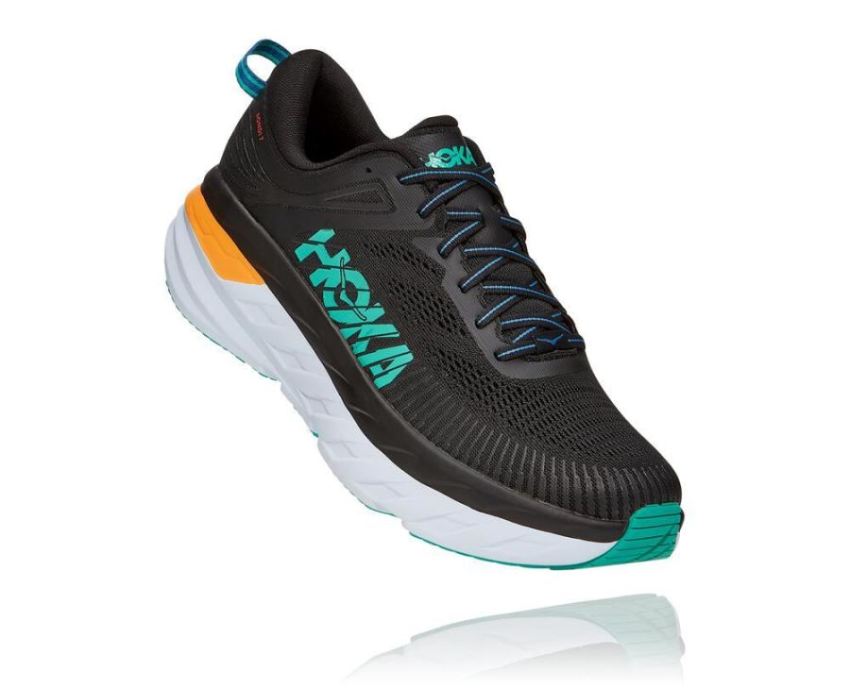 HOKA ONE ONE Bondi 7 for Men Black / Atlantis