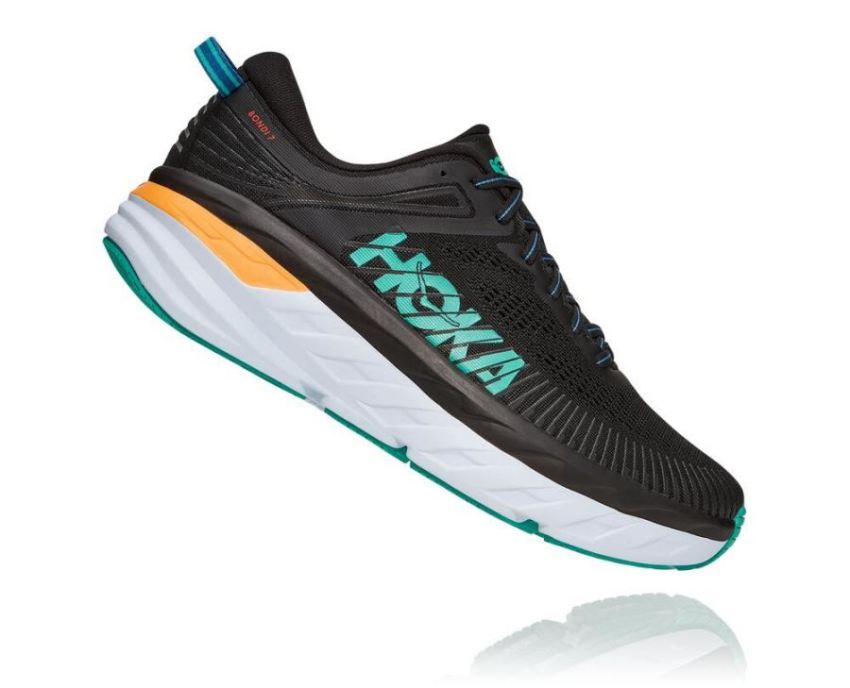 HOKA ONE ONE Bondi 7 for Men Black / Atlantis