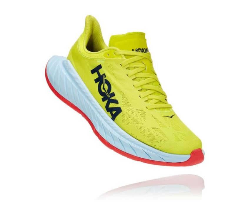 HOKA ONE ONE Carbon X 2 for Women Evening Primrose / Fiesta - Click Image to Close