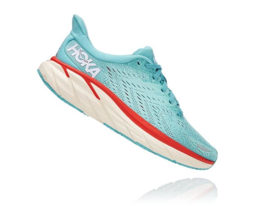 HOKA ONE ONE Clifton 8 for Women Aquarelle / Eggshell Blue