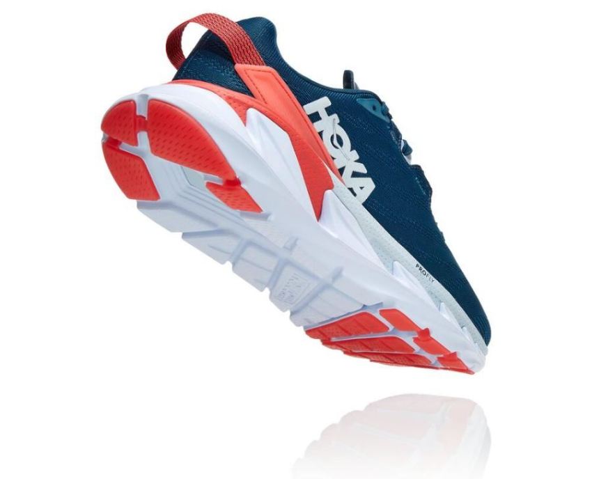 HOKA ONE ONE Elevon 2 for Women Moroccan Blue / Hot Coral