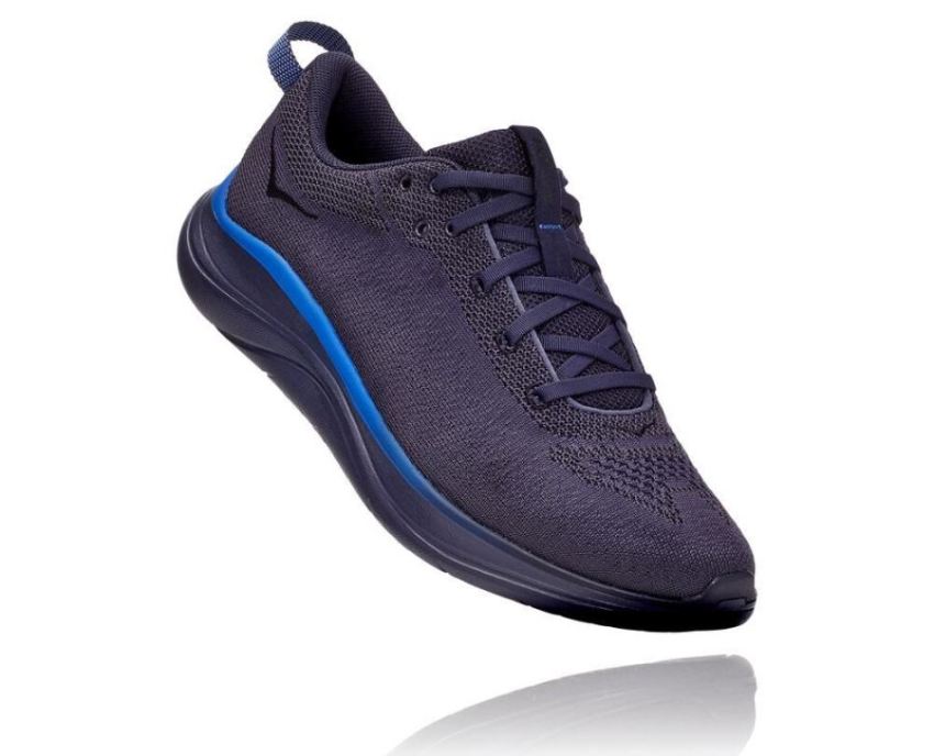 HOKA ONE ONE Hupana Flow for Men Deep Well / Odyssey Grey - Click Image to Close