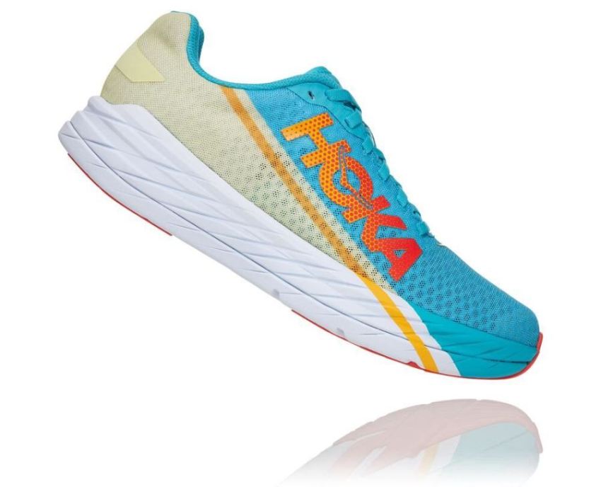 Rocket X All Gender Running Shoe Scuba Blue / Luminary Green