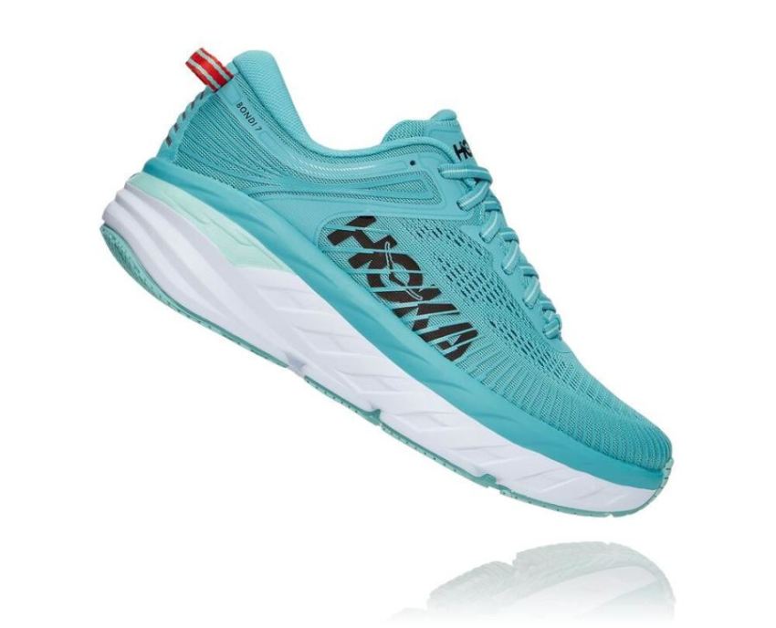 HOKA ONE ONE Bondi 7 for Men Aquarelle / Eggshell Blue