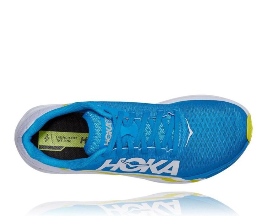 Rocket X All Gender Running Shoe White / Diva Blue