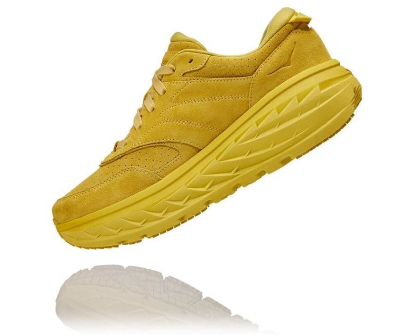 HOKA ONE ONE Bondi L Suede Celery / Lima Bean