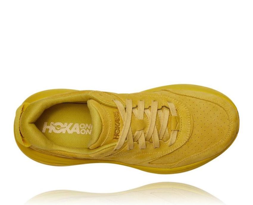 HOKA ONE ONE Bondi L Suede Celery / Lima Bean