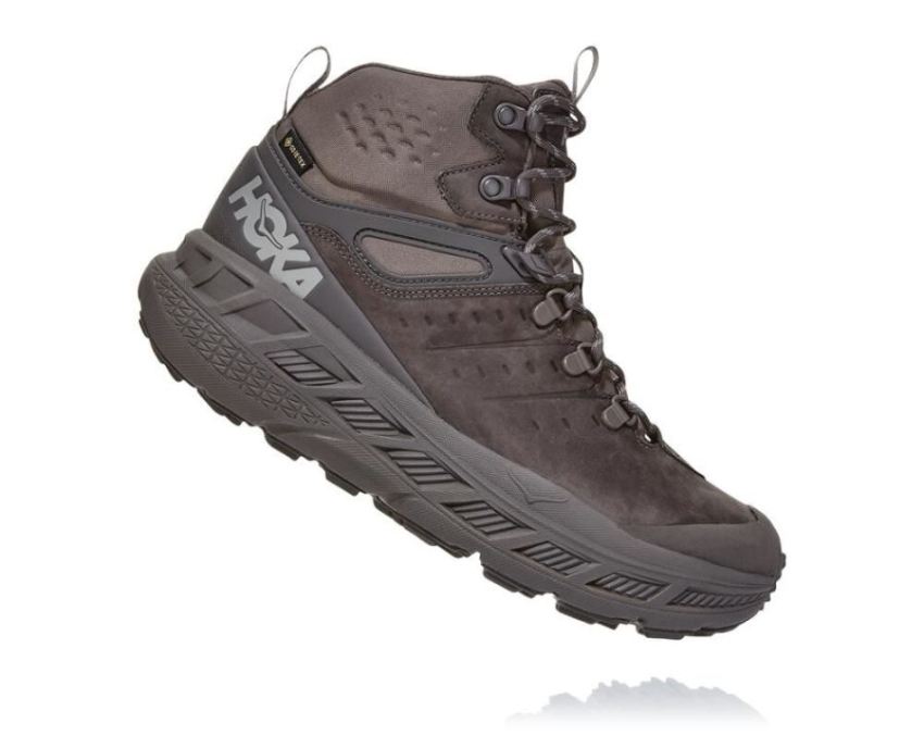 HOKA ONE ONE Stinson Mid GORE-TEX for Men Dark Gull Grey / Drizz