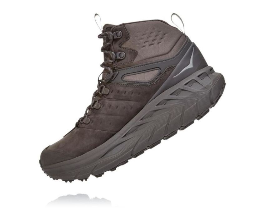 HOKA ONE ONE Stinson Mid GORE-TEX for Men Dark Gull Grey / Drizz