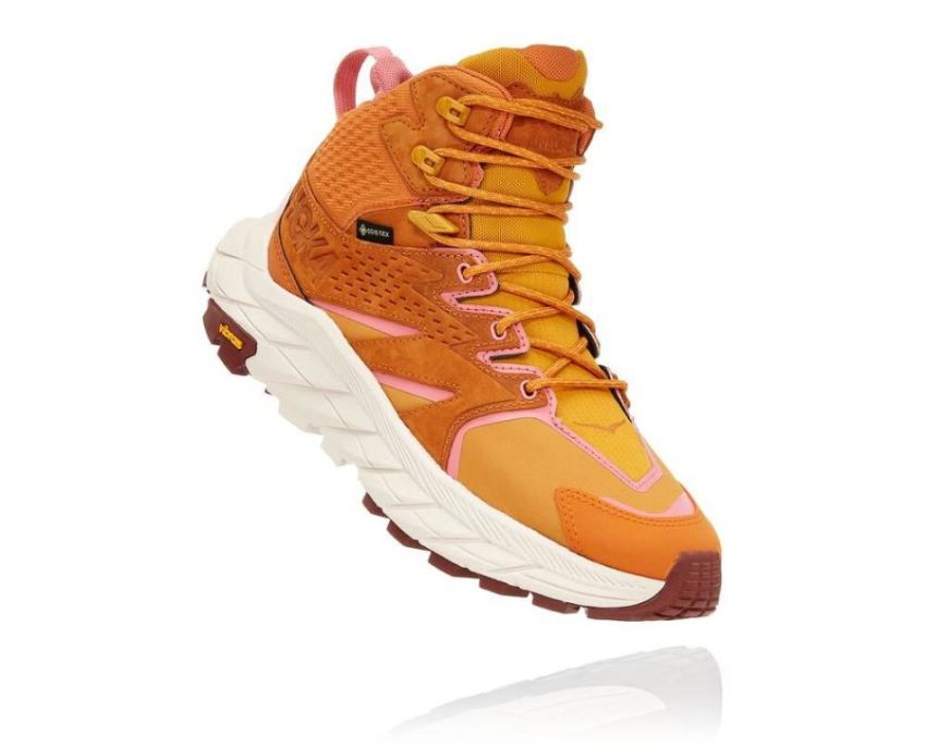 HOKA ONE ONE Anacapa Mid GORE-TEX for Men Desert Sun / Golden Ye - Click Image to Close