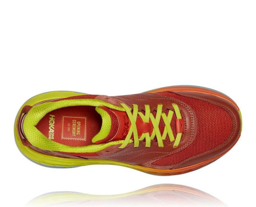 All Gender Bondi Leather Road Running Shoe Auburn / Chili