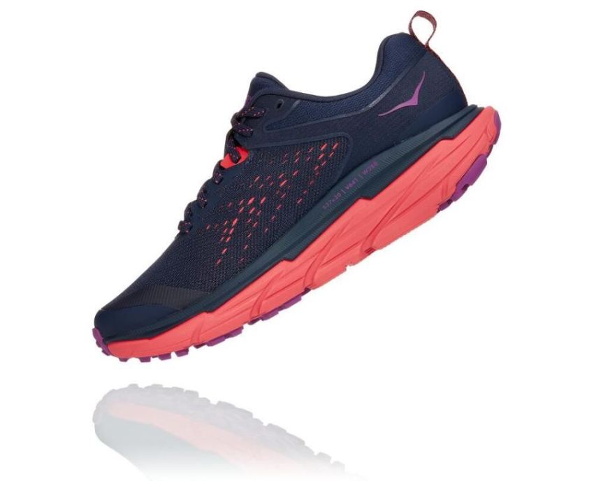 HOKA ONE ONE Challenger ATR 6 for Women Black Iris / Hot Coral