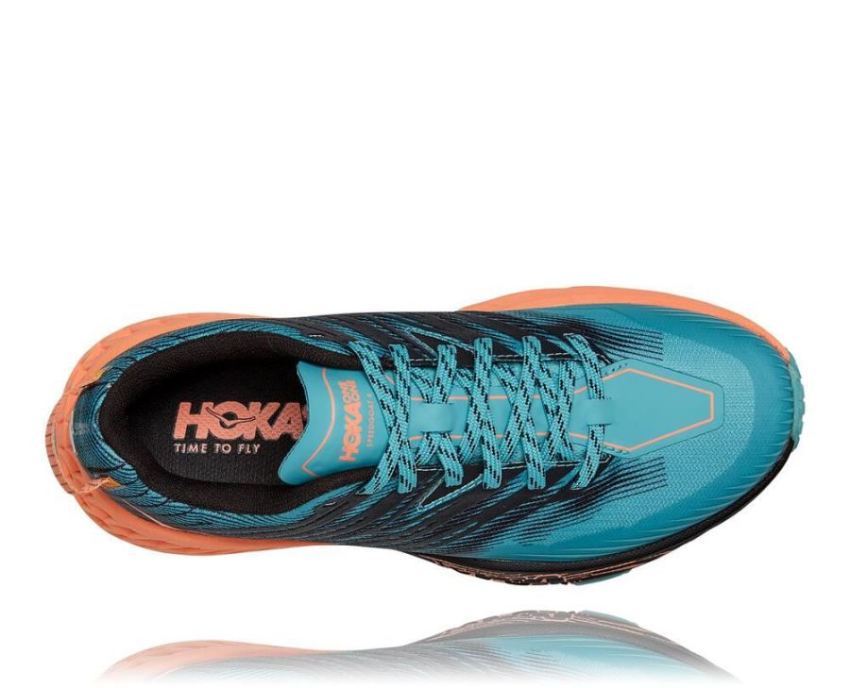 HOKA ONE ONE Speedgoat 4 for Women Aquarelle / Cantaloupe