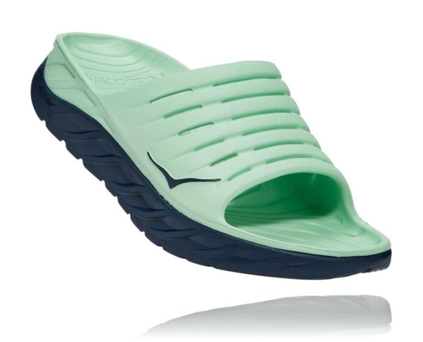 Men's ORA Recovery Slide 2 Green Ash / Outer Space - Click Image to Close