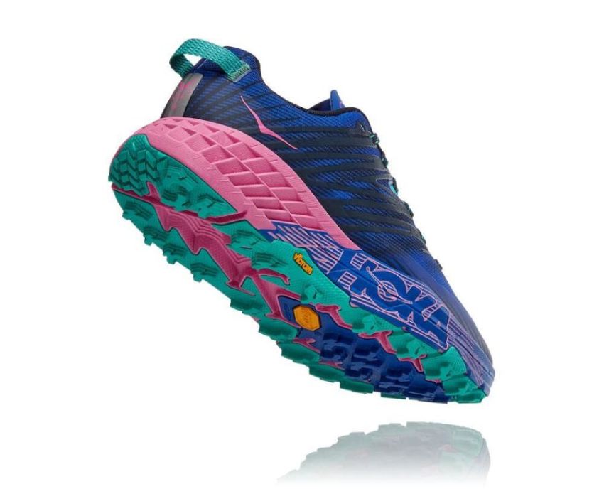 HOKA ONE ONE Speedgoat 4 for Women Dazzling Blue / Phlox Pink