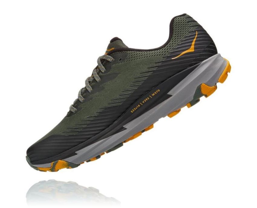 HOKA ONE ONE Torrent 2 for Men Thyme / Golden Yellow