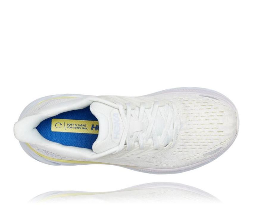 HOKA ONE ONE Clifton 8 for Men Blanc De Blanc / Bright White