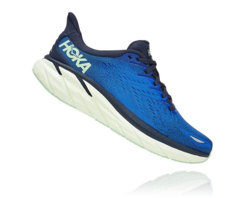 HOKA ONE ONE Clifton 8 for Women Dazzling Blue / Outer Space