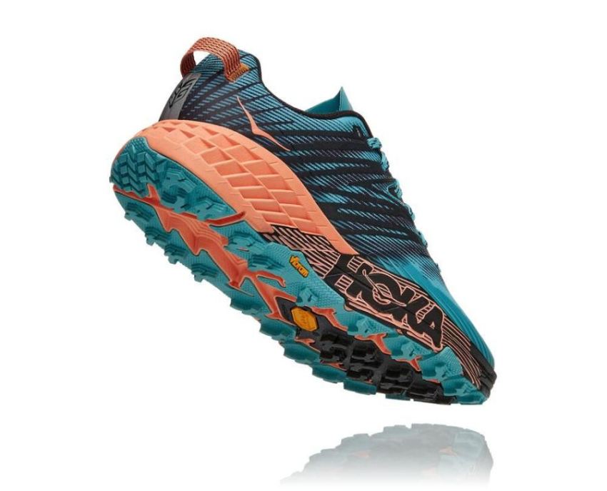 HOKA ONE ONE Speedgoat 4 for Women Aquarelle / Cantaloupe