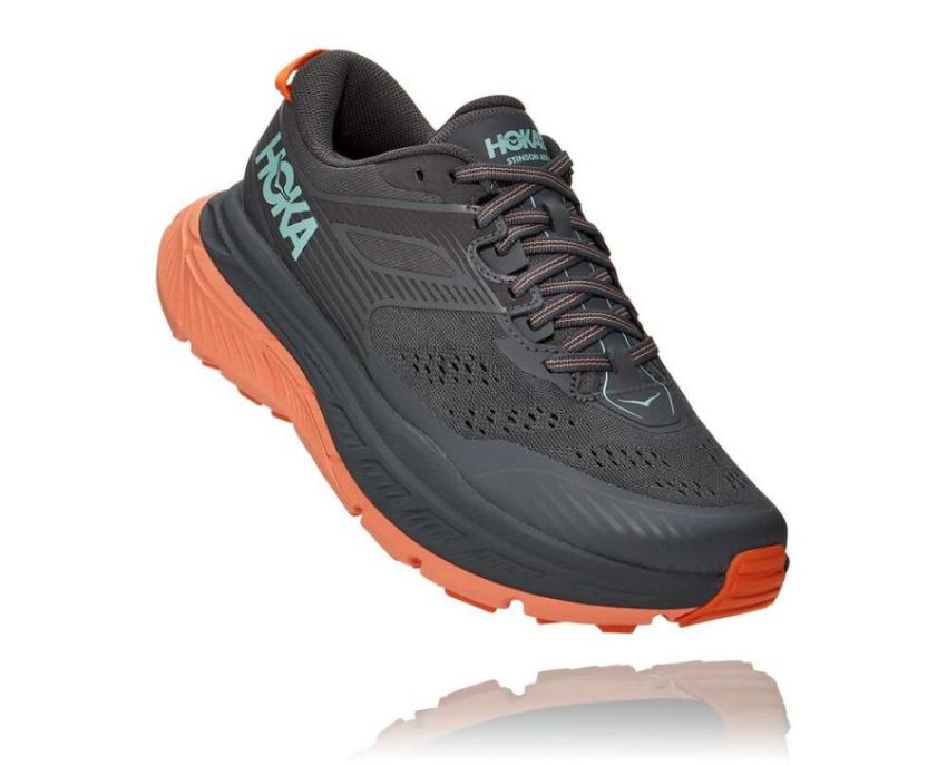 HOKA ONE ONE Stinson Atr 6 for Women Castlerock / Cantaloupe - Click Image to Close