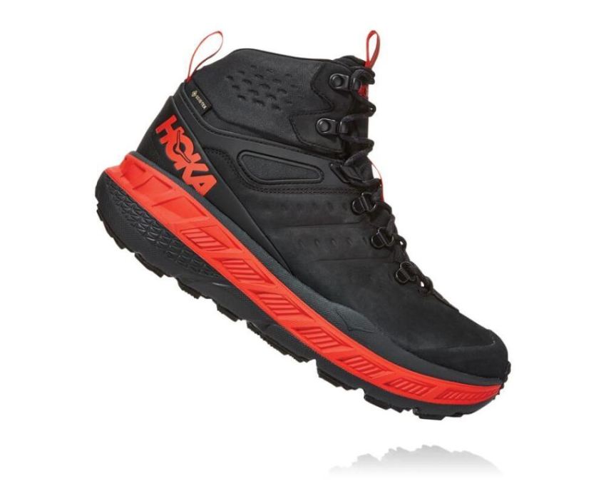 HOKA ONE ONE Stinson Mid GORE-TEX for Men Anthracite / Mandarin