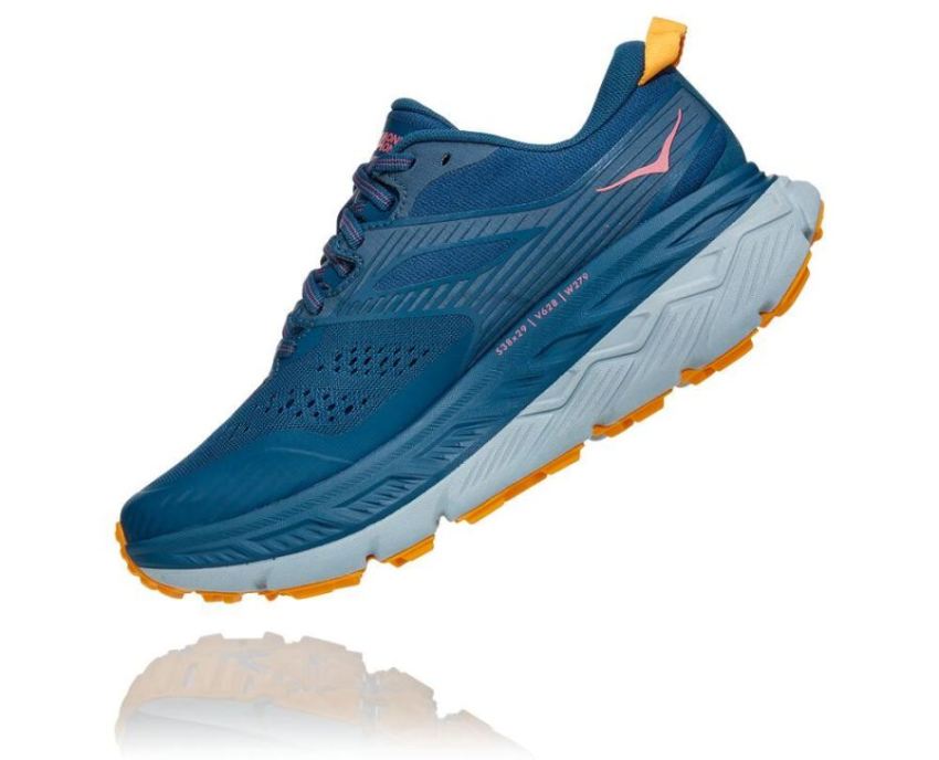 HOKA ONE ONE Stinson Atr 6 for Women Moroccan Blue / Saffron