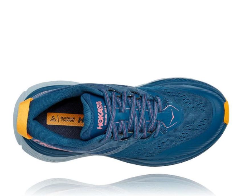 HOKA ONE ONE Stinson Atr 6 for Women Moroccan Blue / Saffron