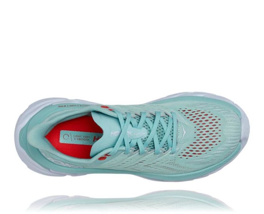 HOKA ONE ONE Clifton Edge for Women Eggshell Blue / White