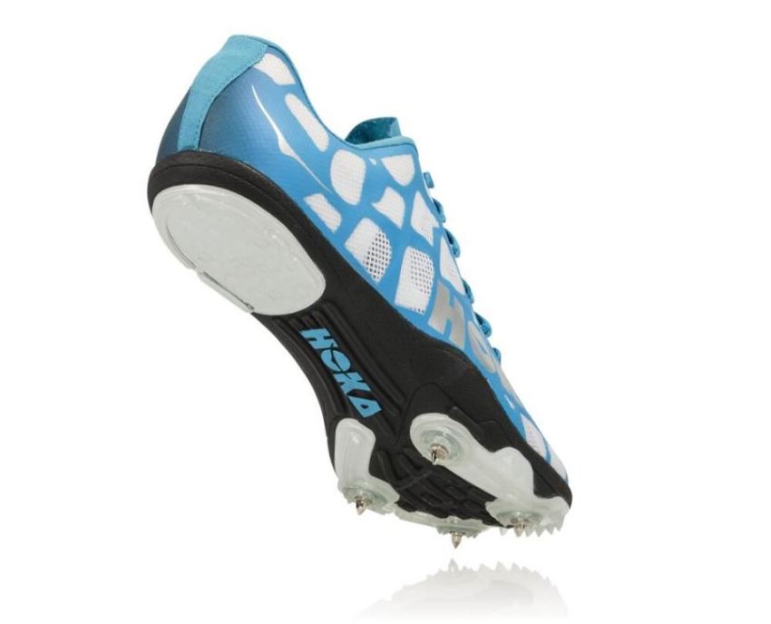 Women's Rocket LD Track Spikes White / Cyan